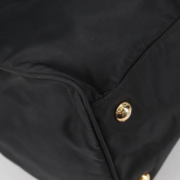PRADA Hand Bag Nylon 2way Black Gold Auth yk19352V - Picture 9 of 16